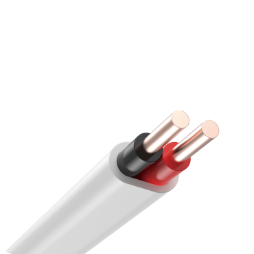 PVC Insulated and sheathed flat double core copper cable