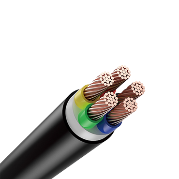 PVC Insulation and sheath five core non-armoured copper cable