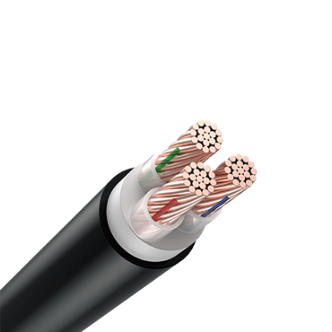 PVC Insulation and cross-linked material three core non-armor copper