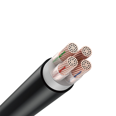 PVC Insulation and cross-linked material four core non-armor copper