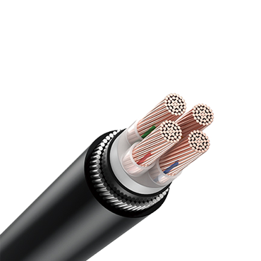 PVC Insulated and cross-linked four-core armored copper core cable