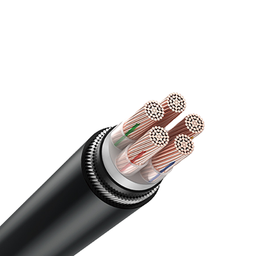 PVC Insulated and cross-linked five-core armored copper core cable